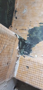 Photo of hybrid seam installation
