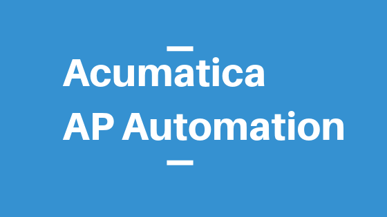 Acumatica AP Automation