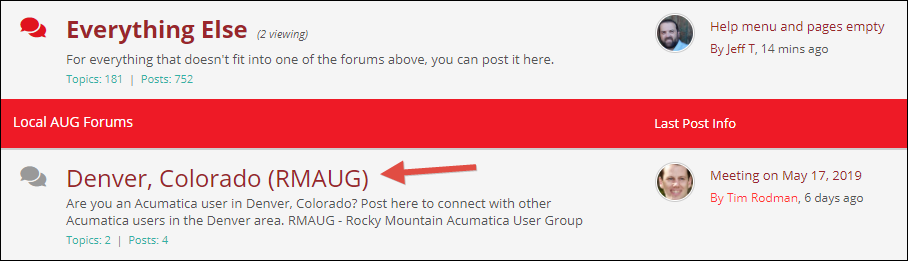 Local Acumatica User Groups