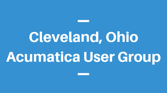 Acumatica User Group in Cleveland, Ohio