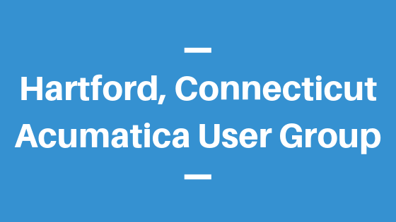 Acumatica User Group in Hartford, Connecticut
