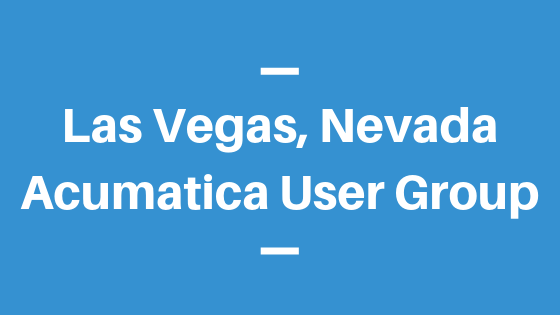 Acumatica User Group in Las Vegas, Nevada