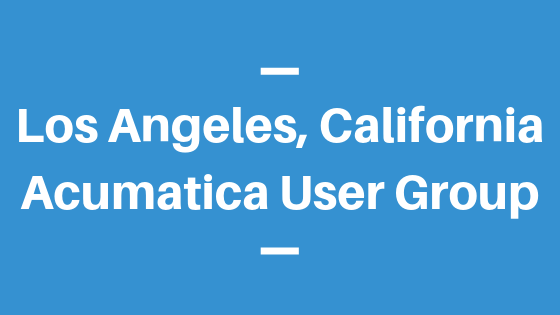 Acumatica User Group in Los Angeles, California