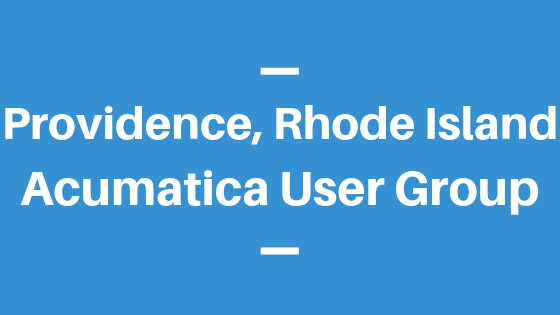 Acumatica User Group in Providence, Rhode Island
