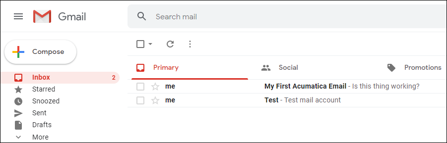 Using Gmail With Acumatica