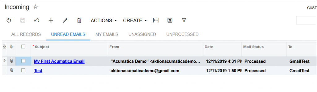 Using Gmail With Acumatica