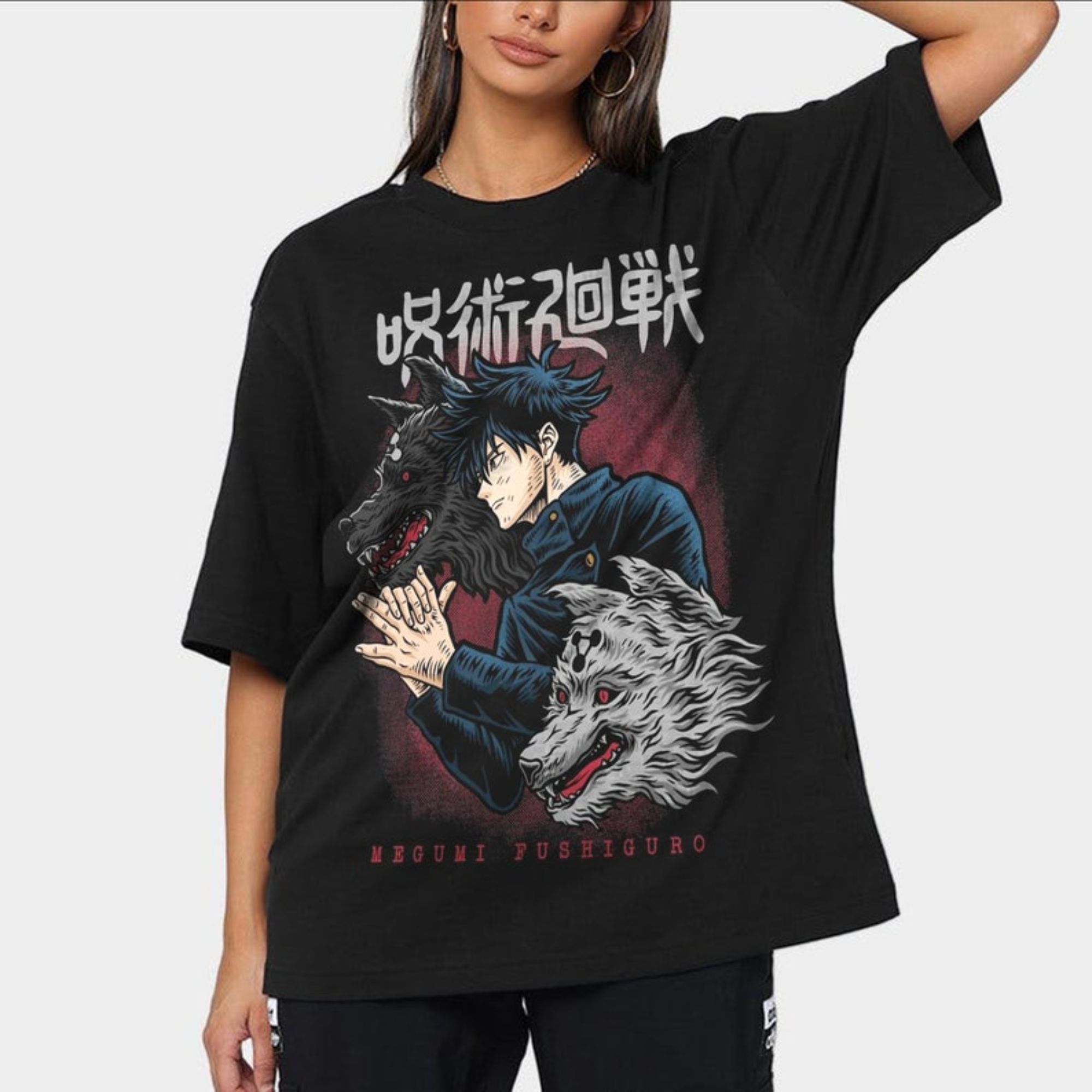Jujutsu Kaisen T-Shirt Max Elephant CurseT-Shirt Jujutsu Kaisen Megumi T-shirt Megumi Curse T-Shirt Fushiguro Megumi T-Shirt