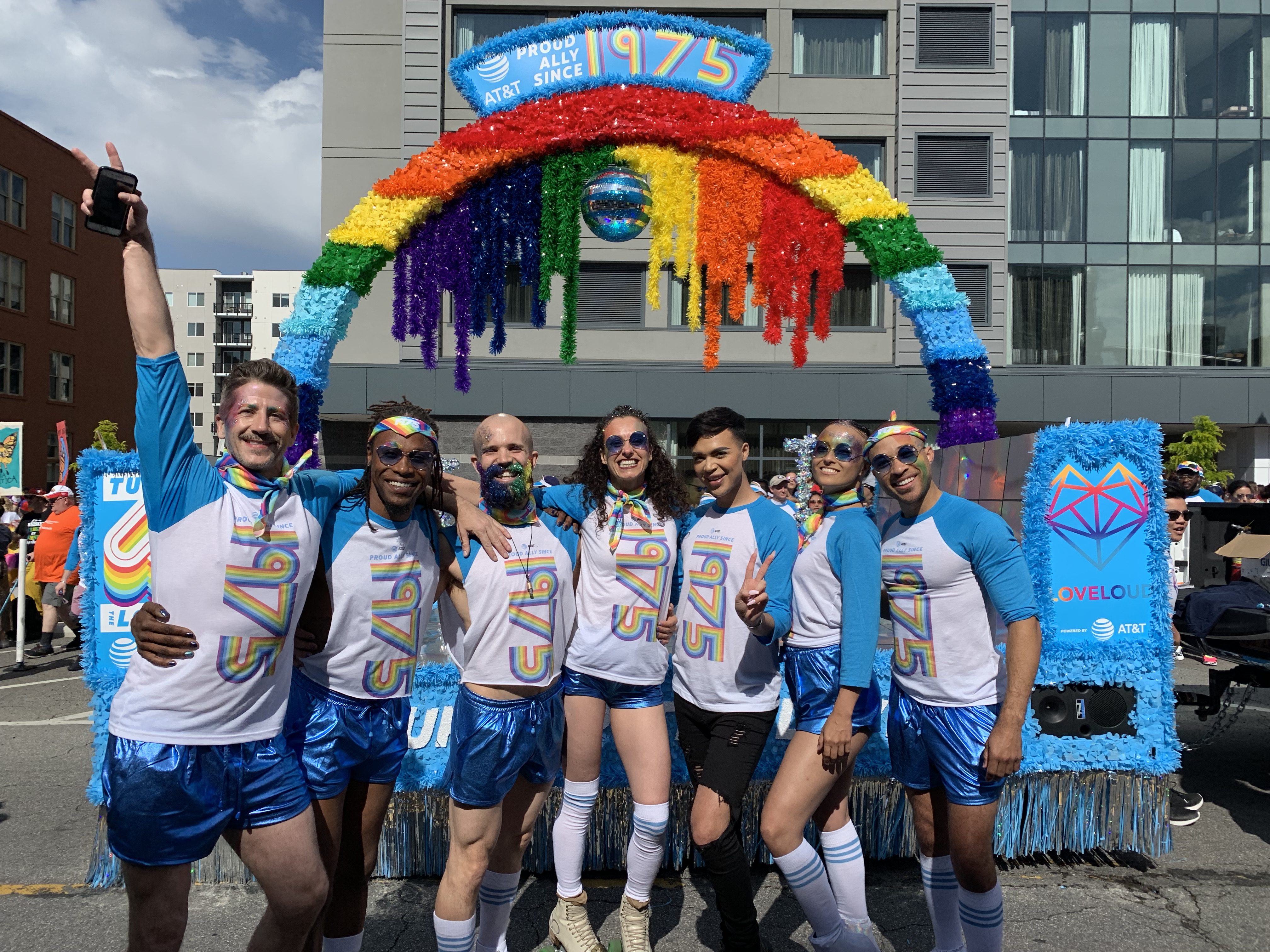 AT&T Float 1975 Roller skaters Utah Pride