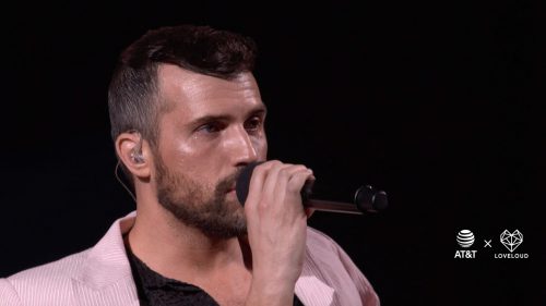 Tyler Glenn performing at LOVELOUD 2019