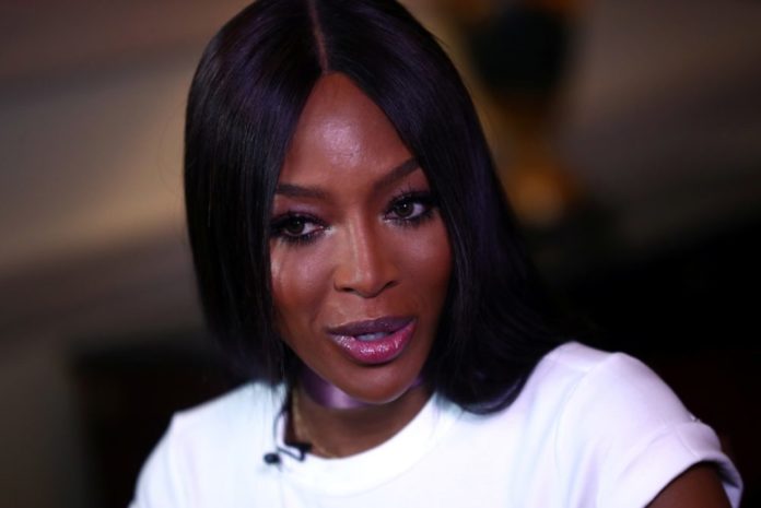 International supermodel and activist Naomi Campbell speaks to Reuters during an interview in London