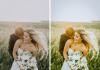15 Best Wedding Lightroom Preset Options wedding photos before and after with desktop lightroom preset