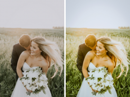 15 Best Wedding Lightroom Preset Options wedding photos before and after with desktop lightroom preset
