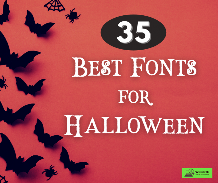 35 best fonts for Halloween graphic design