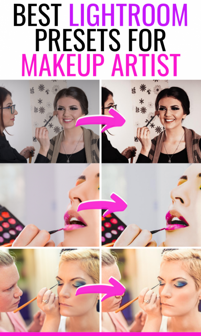 best lightroom presets for makeup artist photography