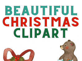 Beautiful Christmas Clipart – 25 Best Options beautiful Christmas clipart watercolor vintage
