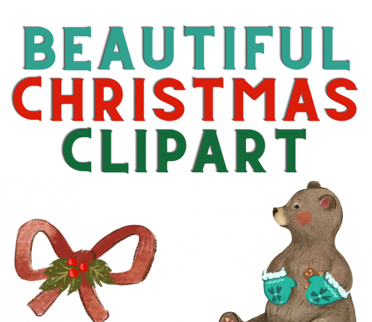 Beautiful Christmas Clipart – 25 Best Options beautiful Christmas clipart watercolor vintage