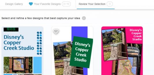 Tailwind Pin Creator Review 3 example pins for Disney's Copper Creek Studio in Tailwind Create Design Tool
