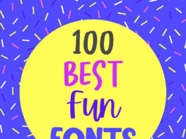 100 Best Fun Fonts 100 Best Fun Fonts for Graphic Design Projects