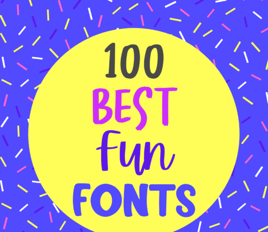 100 Best Fun Fonts 100 Best Fun Fonts for Graphic Design Projects
