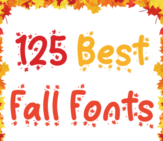 125 Best Fall Fonts 125 Best Fall Fonts for Autumn Social Media Posts & Graphics