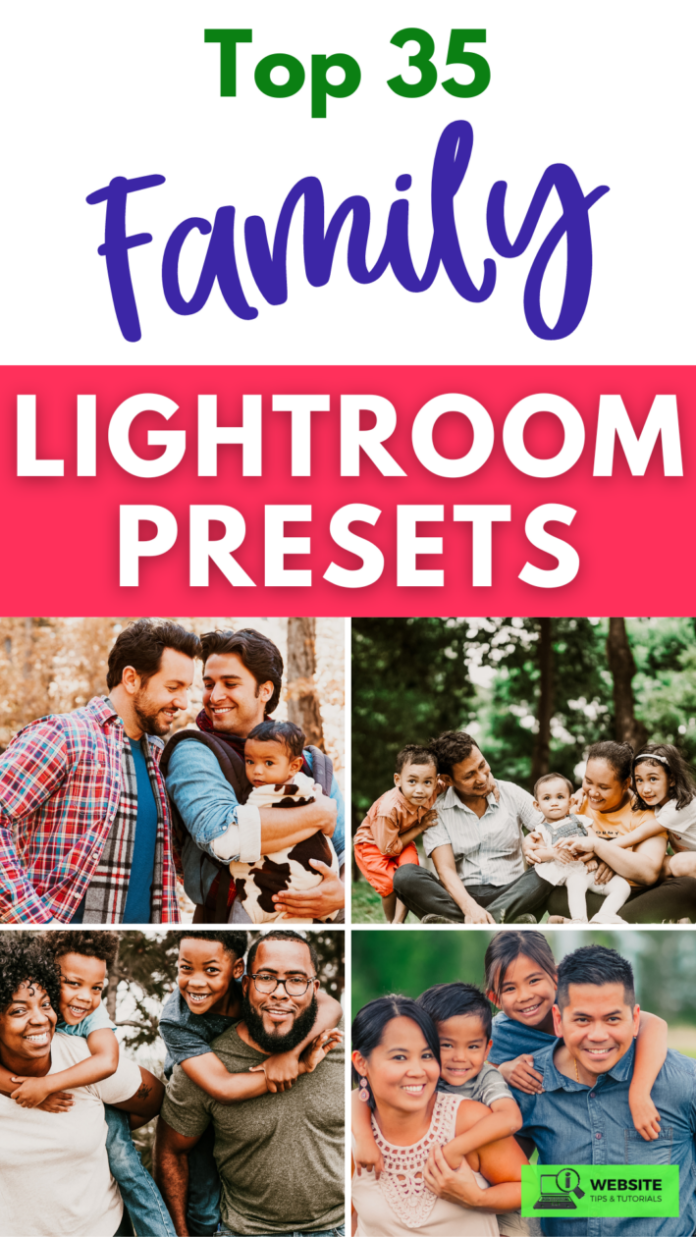 Top 35 Family Lightroom Presets