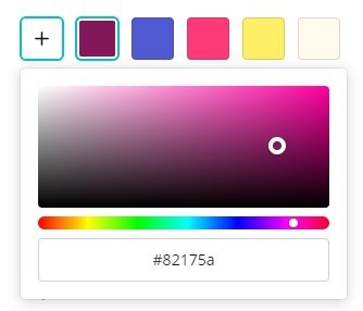 how to choose a color in Canva for your text or graphic