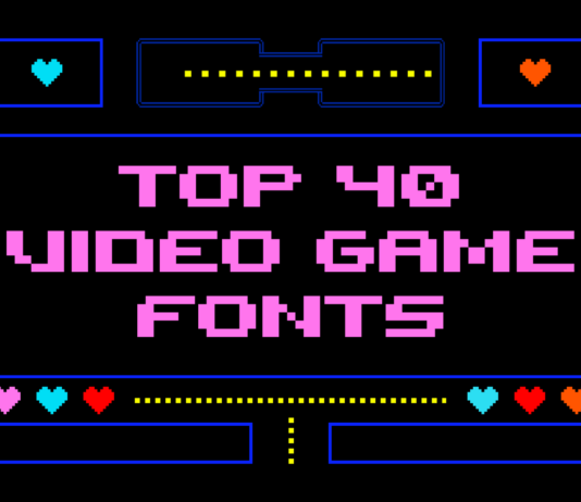Top 40 Best Video Game Fonts Top 40 Video Game Fonts for Graphic Design