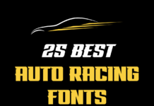 Top 25 Best Auto Racing Fonts 25 Best Car Racing Fonts