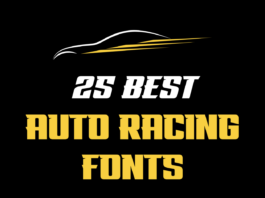 Top 25 Best Auto Racing Fonts 25 Best Car Racing Fonts