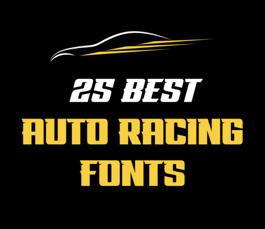 Top 25 Best Auto Racing Fonts 25 Best Car Racing Fonts
