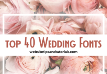 Top 40 Best Wedding Fonts Top 40 Wedding Fonts for Graphic Design