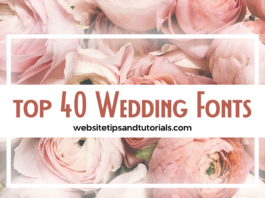 Top 40 Best Wedding Fonts Top 40 Wedding Fonts for Graphic Design