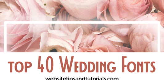 Top 40 Best Wedding Fonts Top 40 Wedding Fonts for Graphic Design