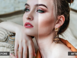 Why You Won’t Want to Miss This Lightroom Presets Sale Before and after example of photo of a woman that was edited with a PhotoWhoa Lightroom preset