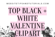 Top 20 Best Valentines Day Clipart Black and White Top Black and White Valentine's Day Clipart