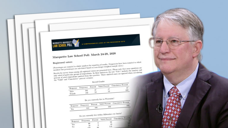 A March 2020 Marquette University Law School Poll shows most Wisconsinites approve of the state's response to the COVID-19. A March 2020 Marquette University Law School Poll shows most Wisconsinites approve of the state's response to the COVID-19.