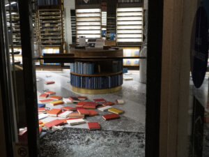 Vandalized store