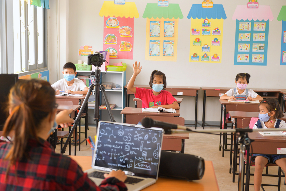 Teacher in the classroom