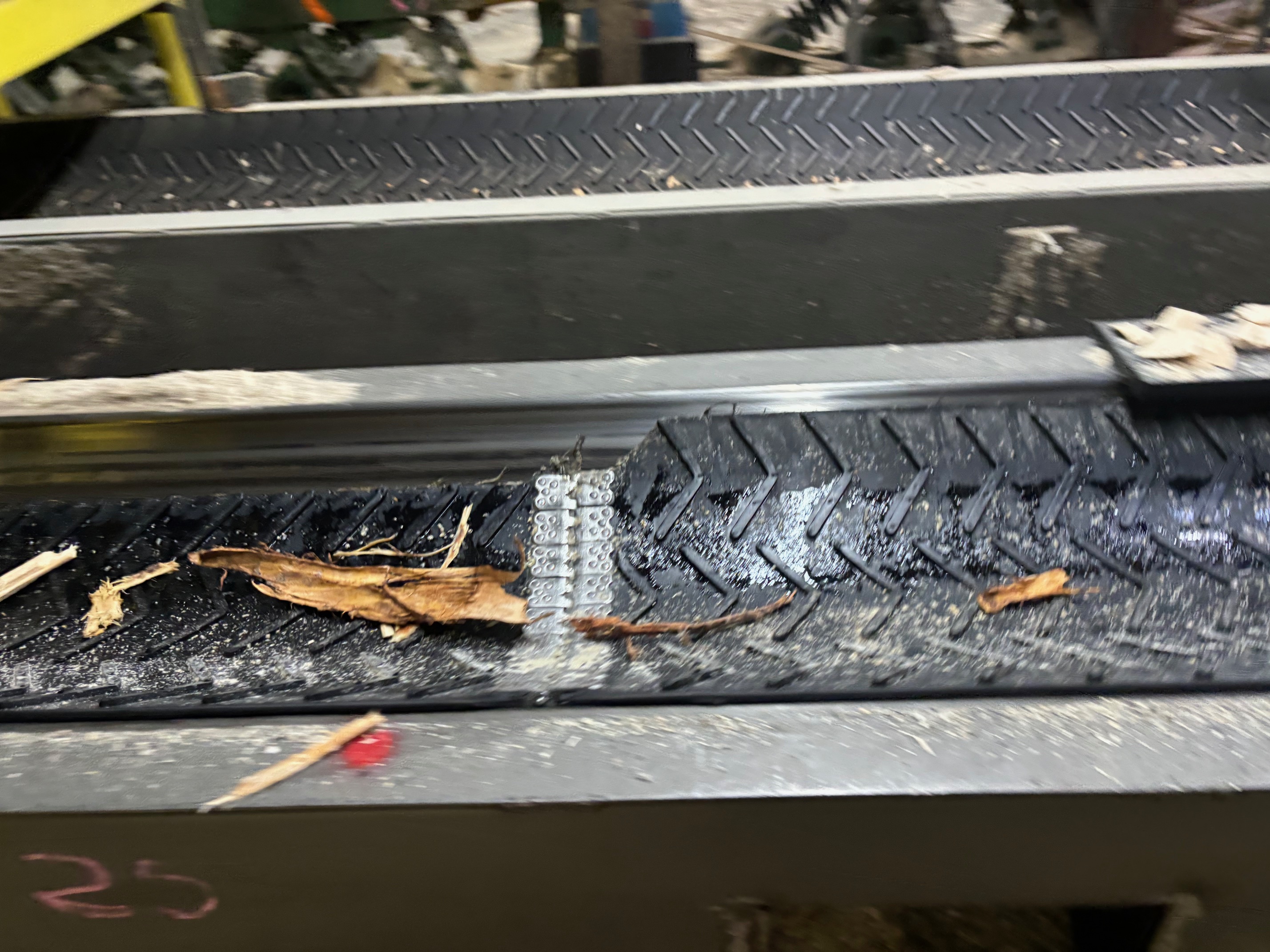 MIPR Corp built conveyor and cleated belt hard at work