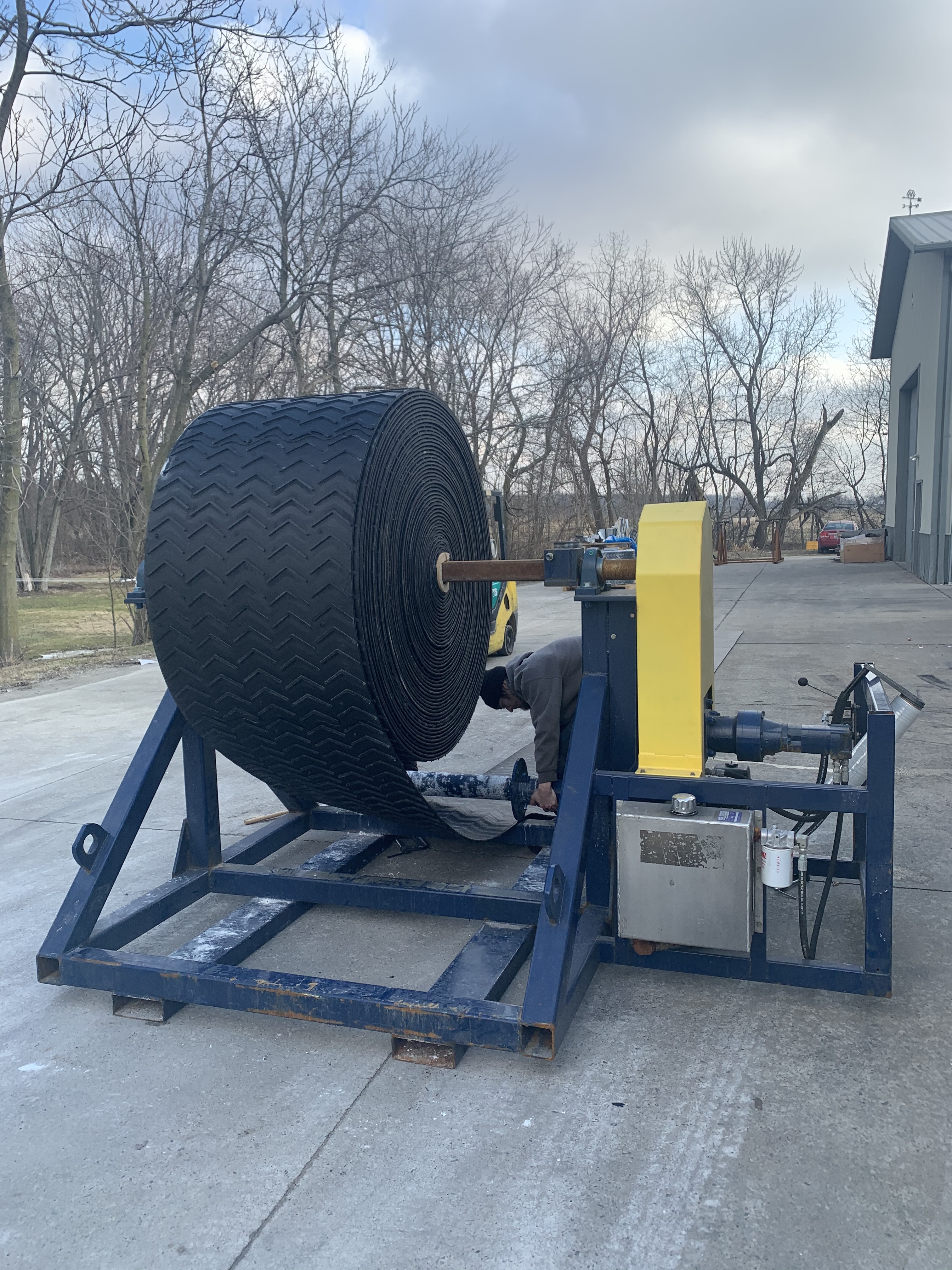 Old conveyor clearance belt